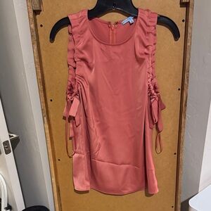 Antonio Melani pink silky Sleeveless Blouse